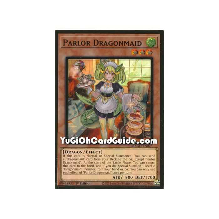 Parlor Dragonmaid (Premium Gold Rare) – Maximum Gold | Carta YUGIOH en México