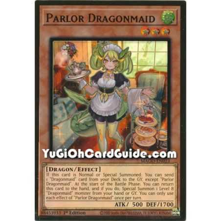 Parlor Dragonmaid (Premium Gold Rare) – Maximum Gold | Carta YUGIOH en México