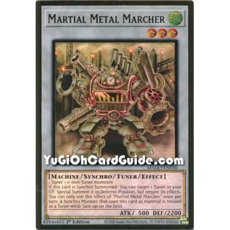 Martial Metal Marcher (Premium Gold Rare) – Maximum Gold | Carta YUGIOH en México