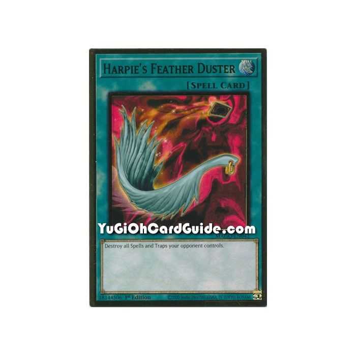 Harpie's Feather Duster (Premium Gold Rare) – Maximum Gold | Carta YUGIOH en México
