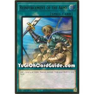 Reinforcement of the Army (Premium Gold Rare) – Maximum Gold | Carta YUGIOH en México