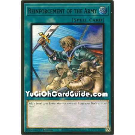 Reinforcement of the Army (Premium Gold Rare) – Maximum Gold | Carta YUGIOH en México