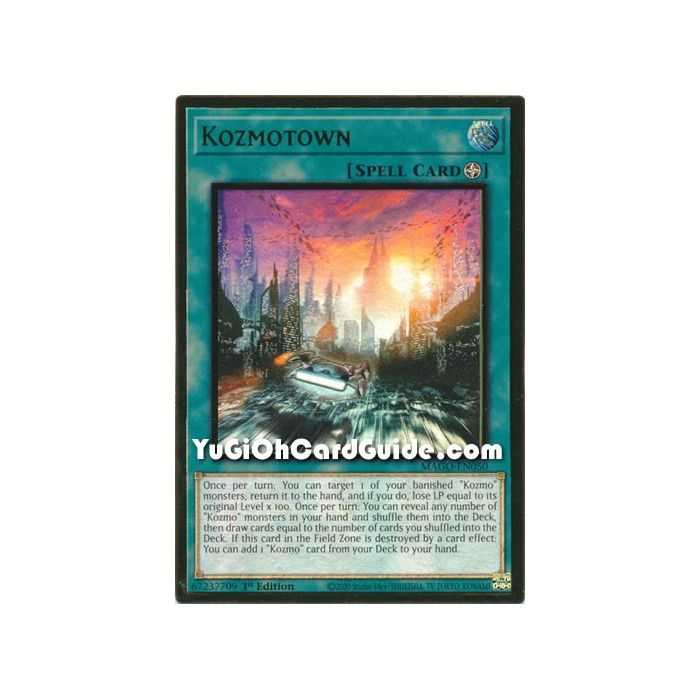 Kozmotown (Premium Gold Rare) – Maximum Gold | Carta YUGIOH en México