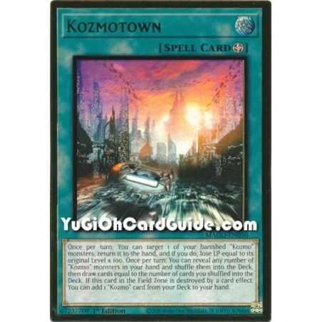 Kozmotown (Premium Gold Rare) – Maximum Gold | Carta YUGIOH en México