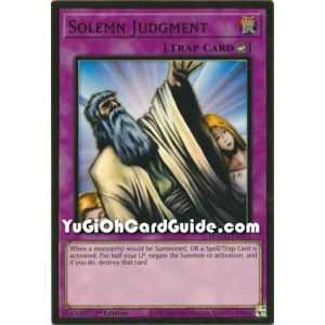 Solemn Judgment (Premium Gold Rare) – Maximum Gold | Carta YUGIOH en México