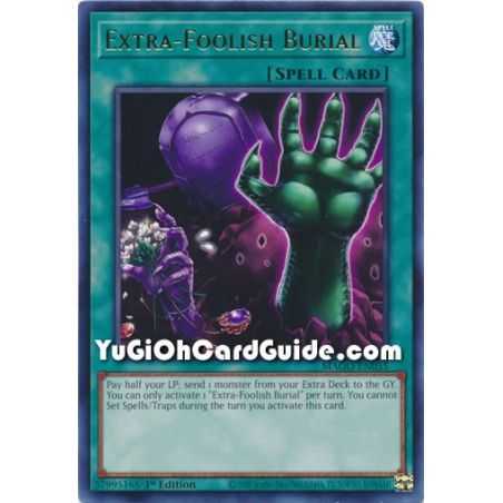 Extra-Foolish Burial (Rare) – Maximum Gold | Carta YUGIOH en México