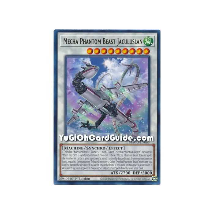Mecha Phantom Beast Jaculuslan (Rare) – Maximum Gold | Carta YUGIOH en México