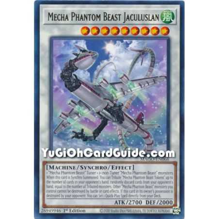 Mecha Phantom Beast Jaculuslan (Rare) – Maximum Gold | Carta YUGIOH en México