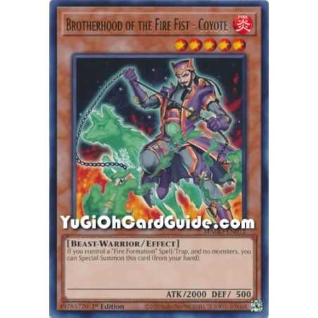 Brotherhood of the Fire Fist - Coyote (Rare) – Maximum Gold | Carta YUGIOH en México