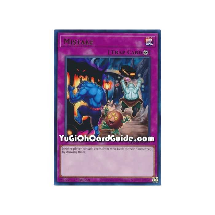 Mistake (Rare) – Maximum Gold | Carta YUGIOH en México