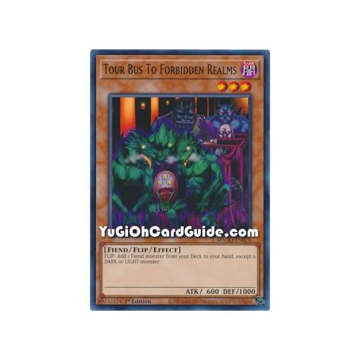 Tour Bus To Forbidden Realms (Premium Gold Rare) – Maximum Gold | Carta YUGIOH en México