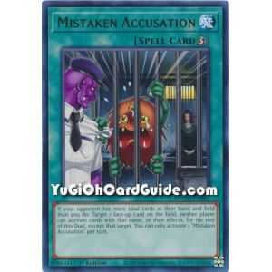 Mistaken Accusation (Rare) – Maximum Gold | Carta YUGIOH en México