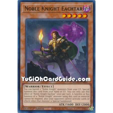 Noble Knight Eachtar (Rare) – Maximum Gold | Carta YUGIOH en México