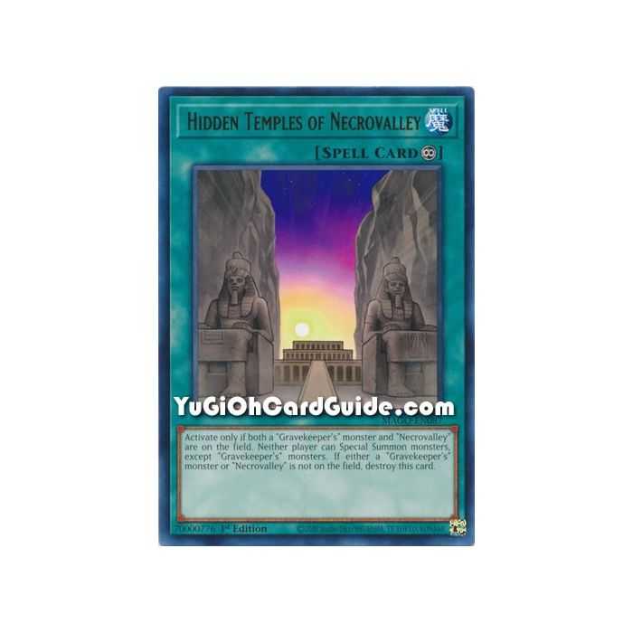 Hidden Temples of Necrovalley (Rare) – Maximum Gold | Carta YUGIOH en México