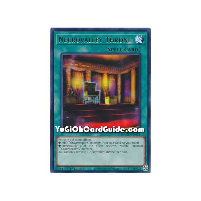 Necrovalley Throne (Rare) – Maximum Gold | Carta YUGIOH en México