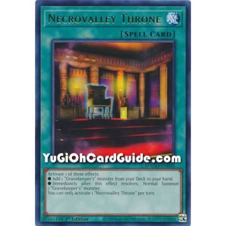 Necrovalley Throne (Rare) – Maximum Gold | Carta YUGIOH en México