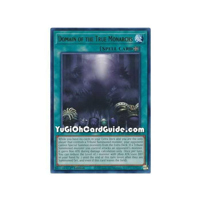 Domain of the True Monarchs (Rare) – Maximum Gold | Carta YUGIOH en México