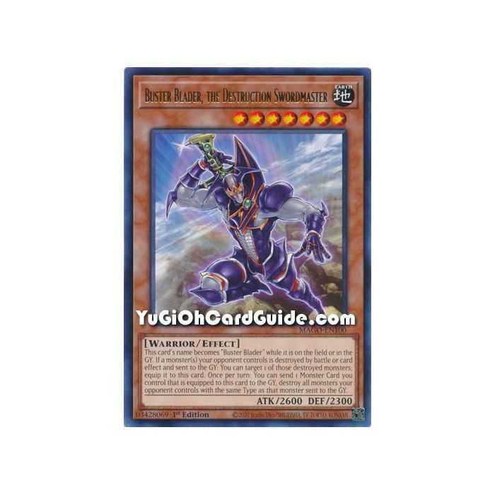Buster Blader, the Destruction Swordmaster (Rare) – Maximum Gold | Carta YUGIOH en México