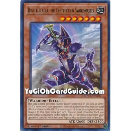 Buster Blader, the Destruction Swordmaster (Rare) – Maximum Gold | Carta YUGIOH en México