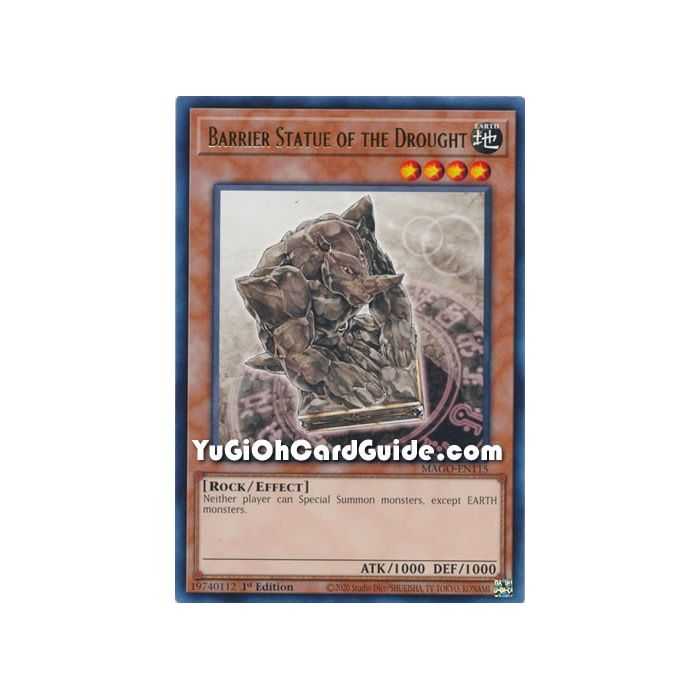 Barrier Statue of the Drought – Maximum Gold | Carta YUGIOH en México