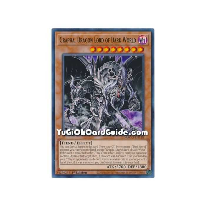 Grapha, Dragon Lord of Dark World (Rare) – Maximum Gold | Carta YUGIOH en México