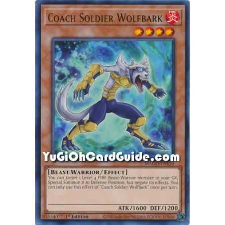 Coach Soldier Wolfbark (Rare) – Maximum Gold | Carta YUGIOH en México