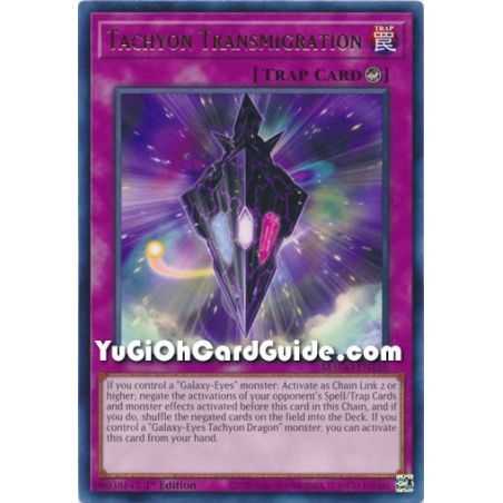 Tachyon Transmigration (Rare) – Maximum Gold | Carta YUGIOH en México