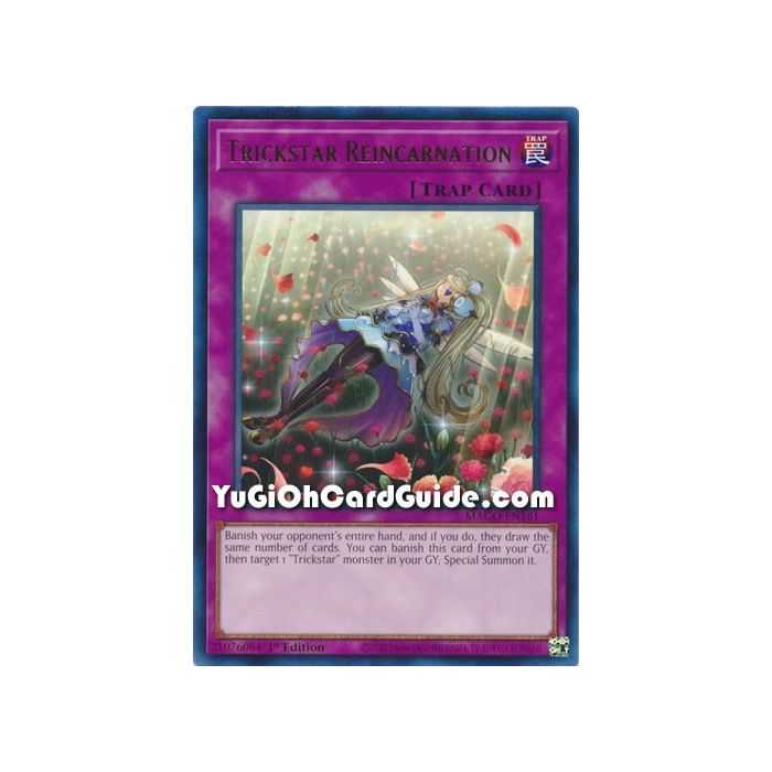 Trickstar Reincarnation (Rare) – Maximum Gold | Carta YUGIOH en México