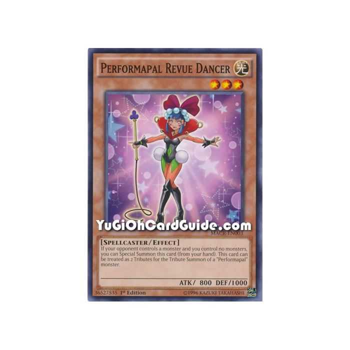 Performapal Revue Dancer (Common) – Maximum Crisis | Carta YUGIOH en México