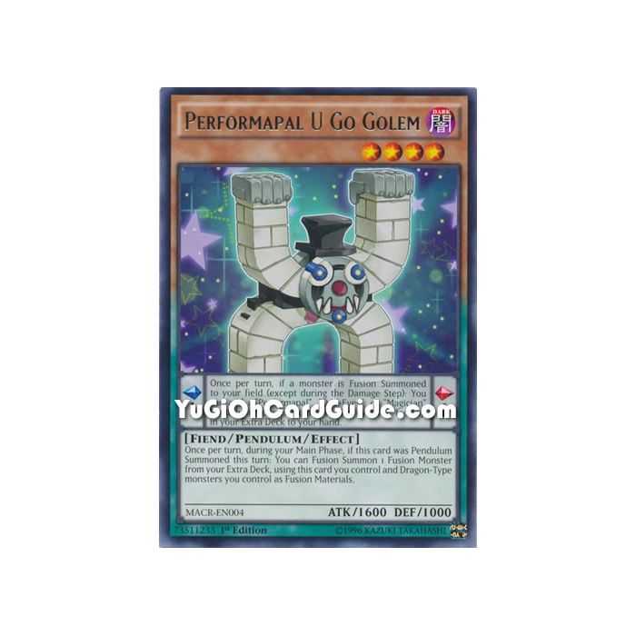 Performapal U Go Golem (Rare) – Maximum Crisis | Carta YUGIOH en México