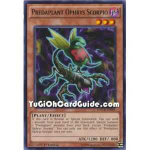Predaplant Ophrys Scorpio (Rare) – Maximum Crisis | Carta YUGIOH en México