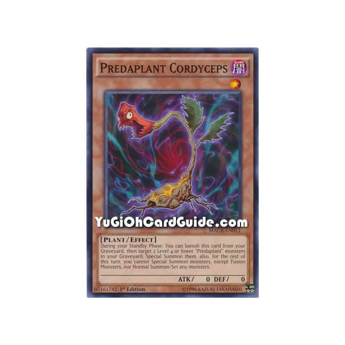 Predaplant Cordyceps (Common) – Maximum Crisis | Carta YUGIOH en México