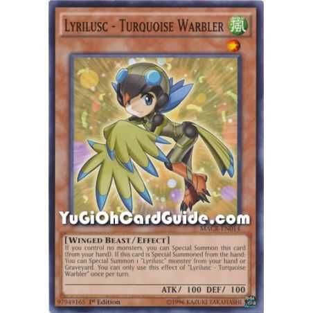 Lyrilusc - Turquoise Warbler (Common) – Maximum Crisis | Carta YUGIOH en México