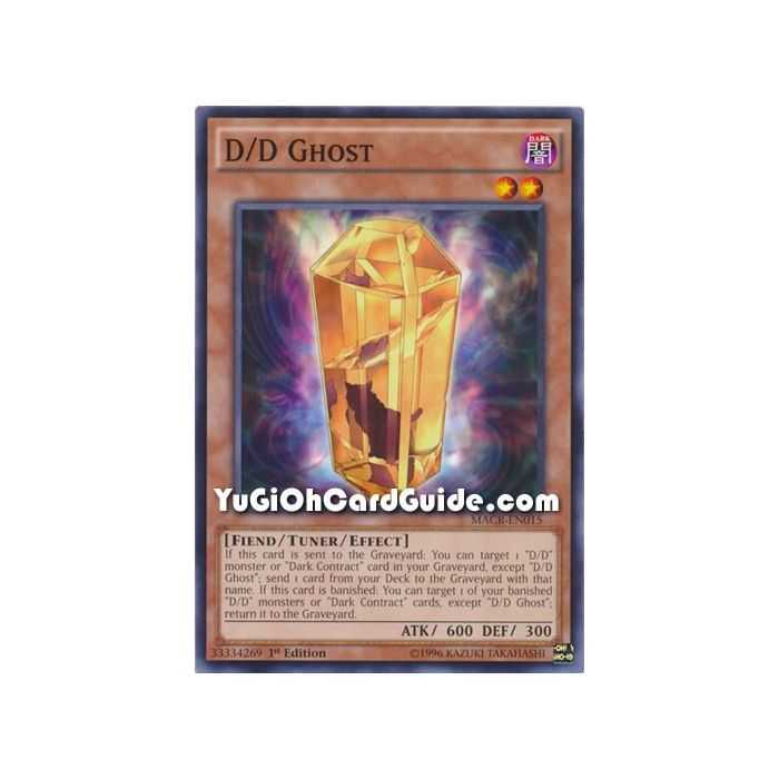 D/D Ghost (Common) – Maximum Crisis | Carta YUGIOH en México