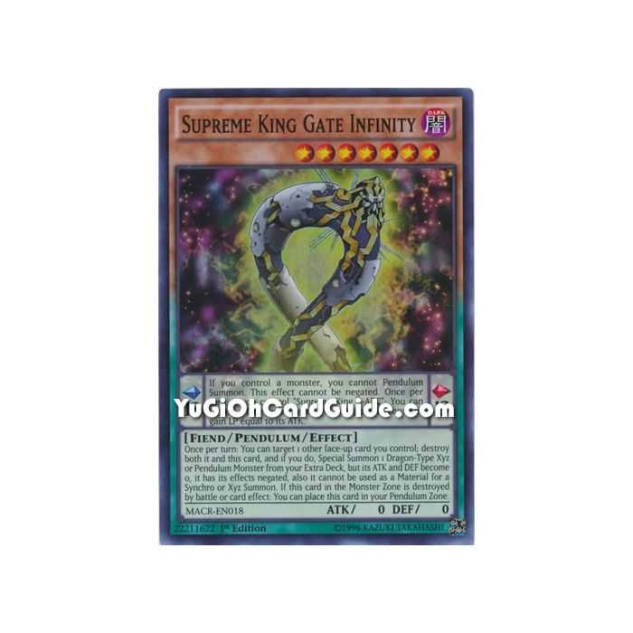 Supreme King Gate Infinity (Super Rare) – Maximum Crisis | Carta YUGIOH en México