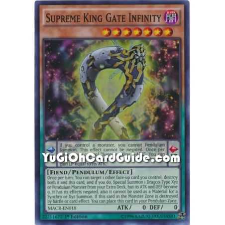 Supreme King Gate Infinity (Super Rare) – Maximum Crisis | Carta YUGIOH en México