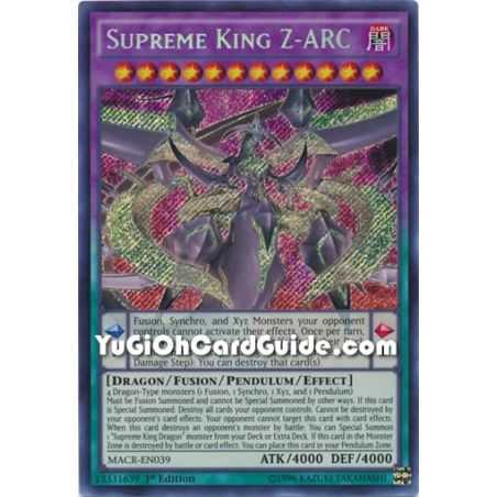 Supreme King Z-ARC (Secret Rare) – Maximum Crisis | Carta YUGIOH en México