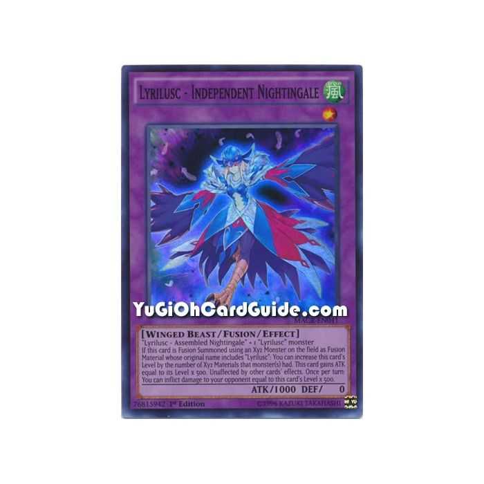 Lyrilusc - Independent Nightingale (Super Rare) – Maximum Crisis | Carta YUGIOH en México