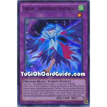 Lyrilusc - Independent Nightingale (Super Rare) – Maximum Crisis | Carta YUGIOH en México