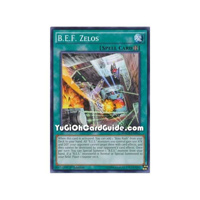 B.E.F. Zelos (Common) – Maximum Crisis | Carta YUGIOH en México