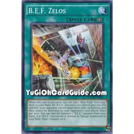 B.E.F. Zelos (Common) – Maximum Crisis | Carta YUGIOH en México