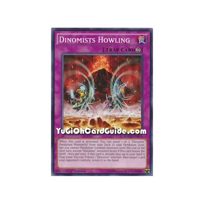 Dinomist Howling (Common) – Maximum Crisis | Carta YUGIOH en México