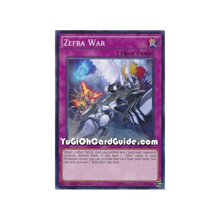 Zefra War (Common) – Maximum Crisis | Carta YUGIOH en México