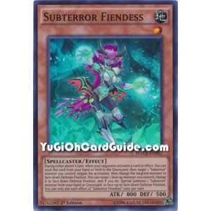 Subterror Fiendess (Super Rare) – Maximum Crisis | Carta YUGIOH en México