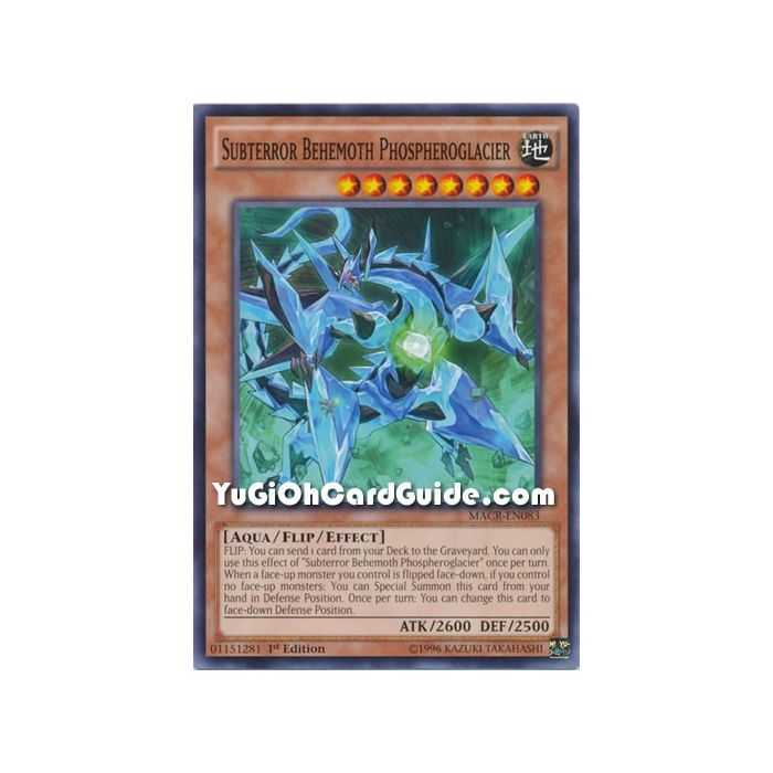 Subterror Behemoth Phospheroglacier (Common) – Maximum Crisis | Carta YUGIOH en México