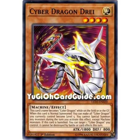 Cyber Dragon Drei (Common) – Legendary Duelist White Dragon Abyss | Carta YUGIOH en México