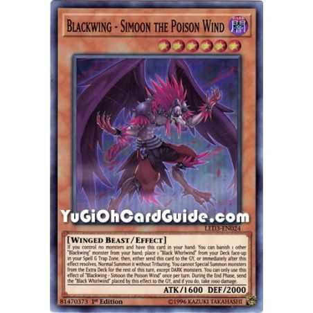 Blackwing - Simoon the Poison Wind (Super Rare) – Legendary Duelist White Dragon Abyss | Carta YUGIOH en México