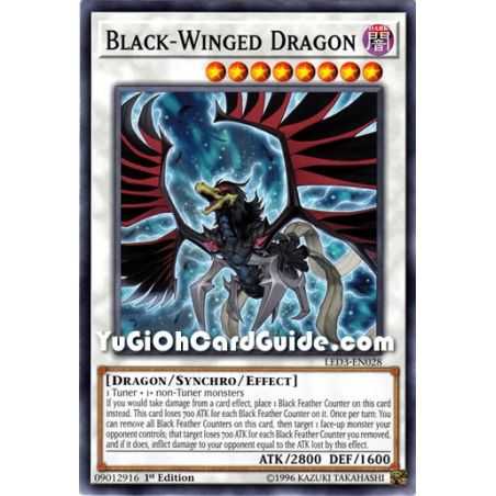 Black-Winged Dragon (Common) – Legendary Duelist White Dragon Abyss | Carta YUGIOH en México