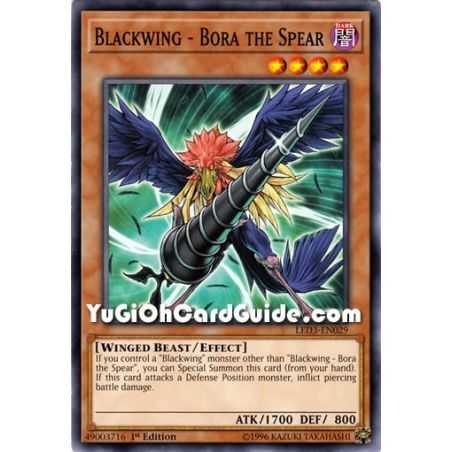 Blackwing - Bora the Spear (Common) – Legendary Duelist White Dragon Abyss | Carta YUGIOH en México