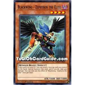 Blackwing - Zephyros the Elite (Common) – Legendary Duelist White Dragon Abyss | Carta YUGIOH en México